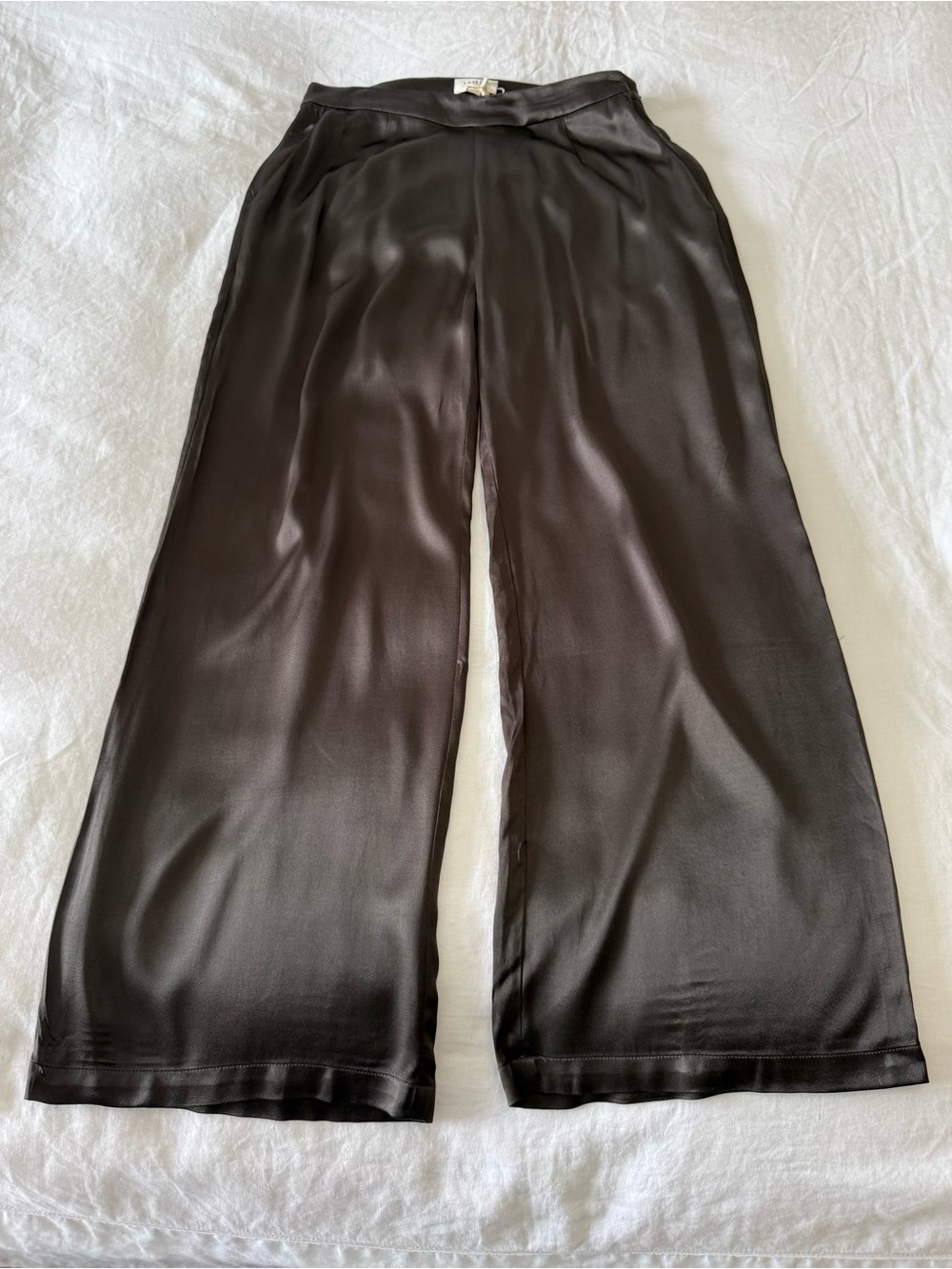 VEILED | Women’s M | Razan Silk Blend Wide Leg Black Pants Capsule Modest | NWT